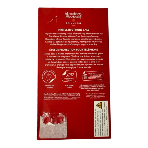 SKINNY DIP LONDON Strawberry Shortcake iPhone Case 13/14/15 NEW - Picture 3 of 3